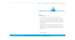 Desktop Screenshot of lafayetteestates.com